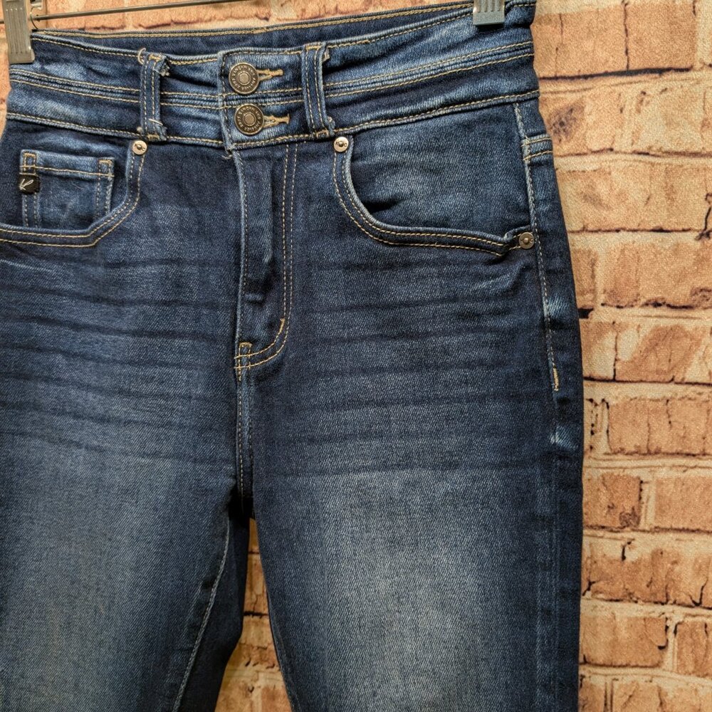 KanCan Jean High Rise Ripped Cropped Size 24 - Picture 6 of 15